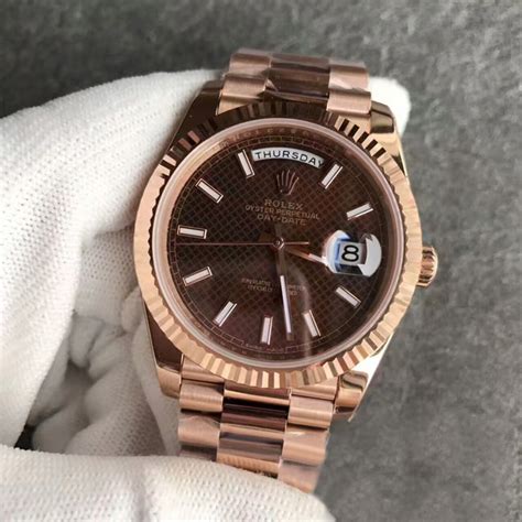 rolex brown face.